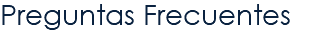Preguntas Frecuentes