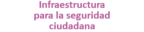 Infraestructura para la seguridad ciudadana