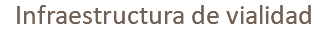 Infraestructura de vialidad