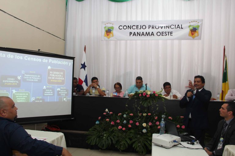 Concejo Provincial de Panamá Oeste recibe presentación de los Censos 2020