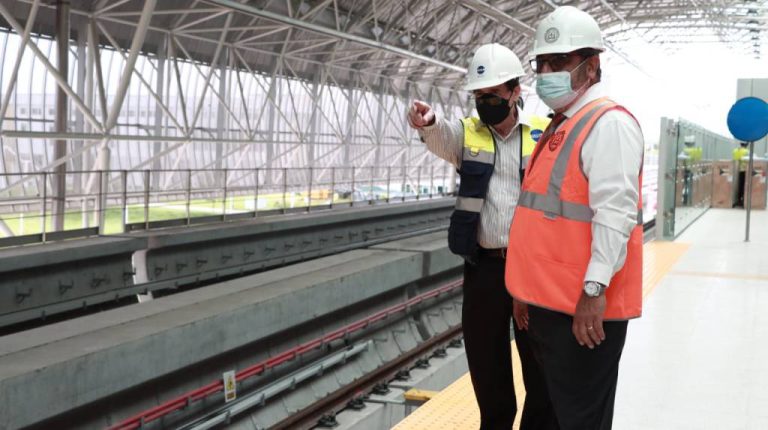 Contraloría inspecciona estación ITSE, obra cuenta con 97% de avance